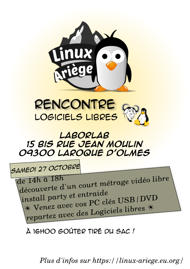 Rencontre Logiciels libres 27 octobre 2018